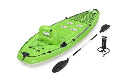Bestway Hydro-Force Kit Kayak de Pêche Gonflable 1 Place Koracle XL de 2,85 m